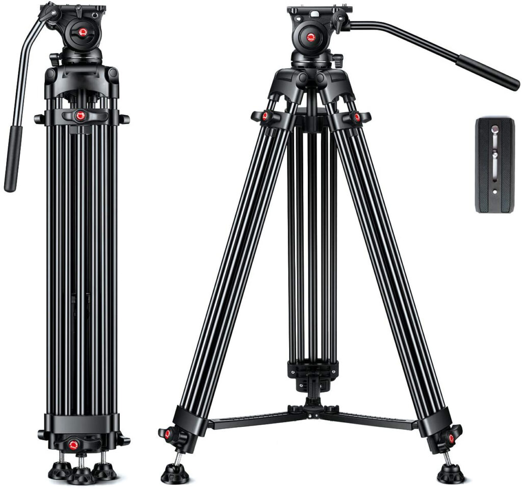 Video Tripod with Fluid Head 180cm - Video Tripod - wrodpress