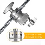 3.3m Heavy-Duty Stainless Steel C-Stand with Boom Arm & Grip Heads - Light Stand - wrodpress